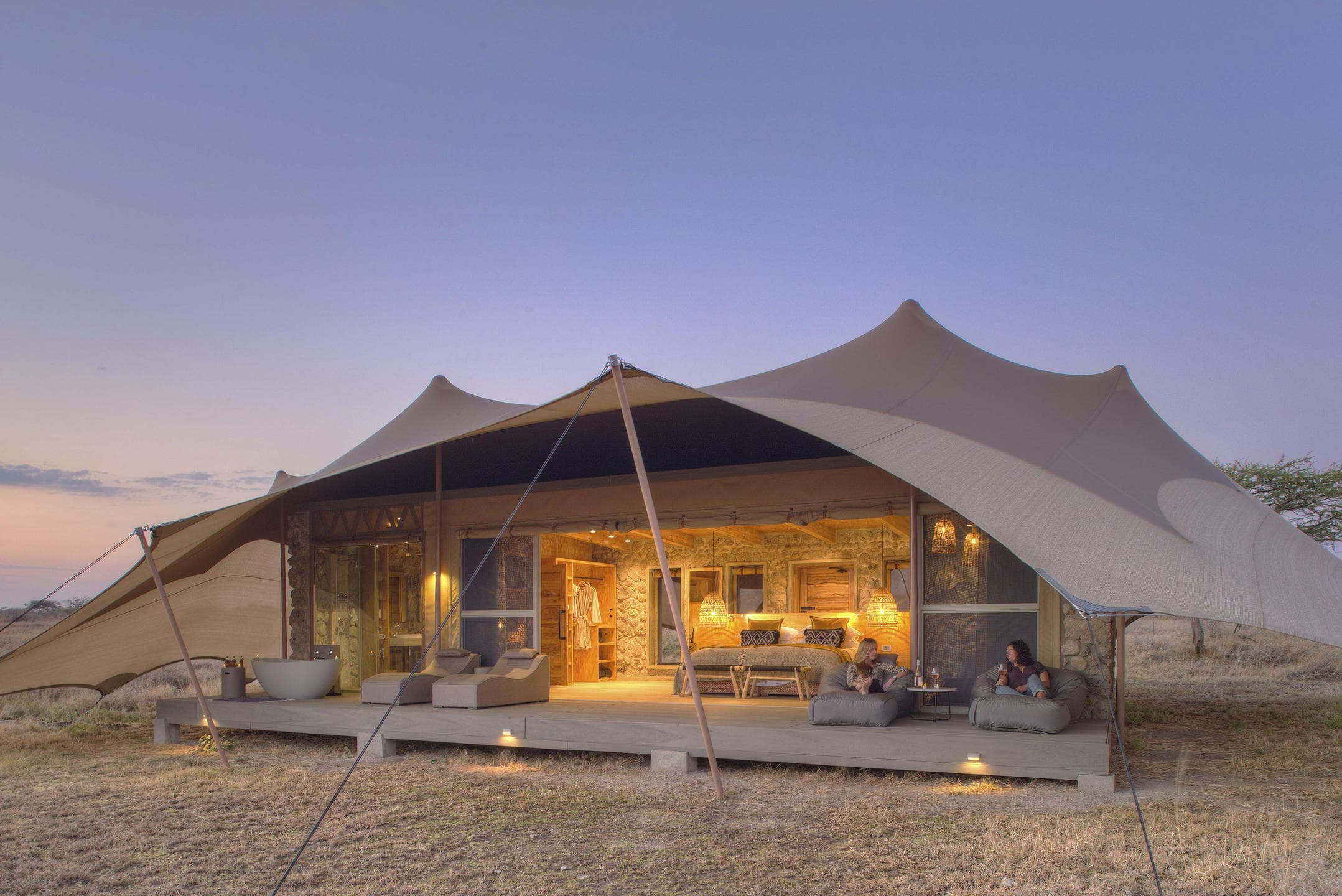 Namiri Plains Tent Exterior