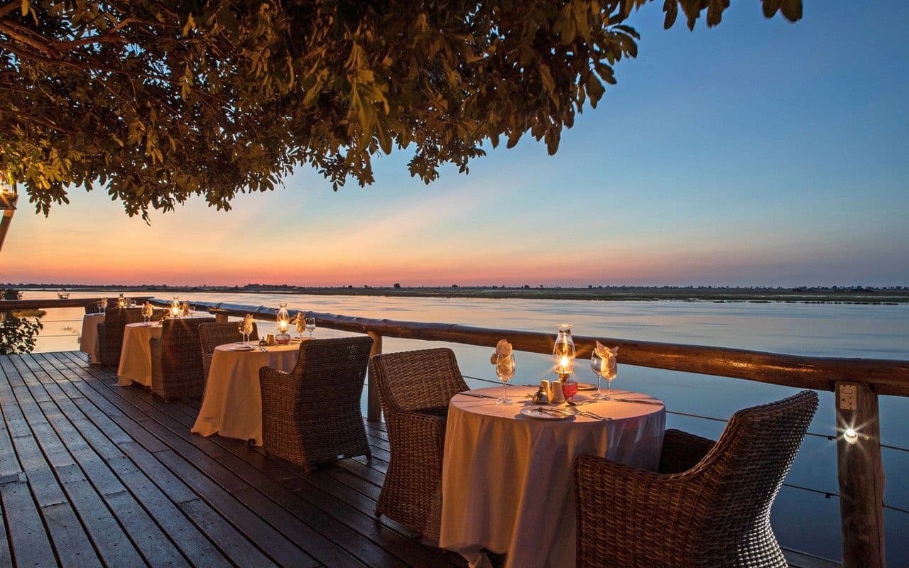 chobe game lodge dining area